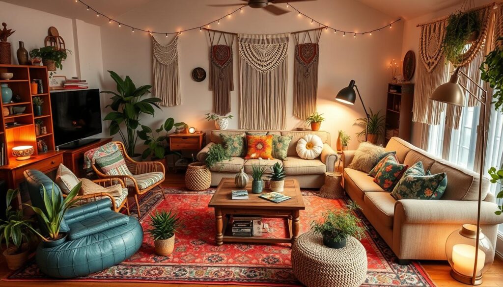 Boho Furniture Arrangement