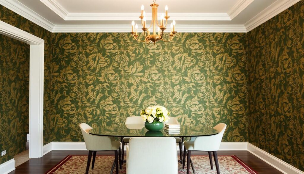 Dining Room Wallpaper Scale and Proportion