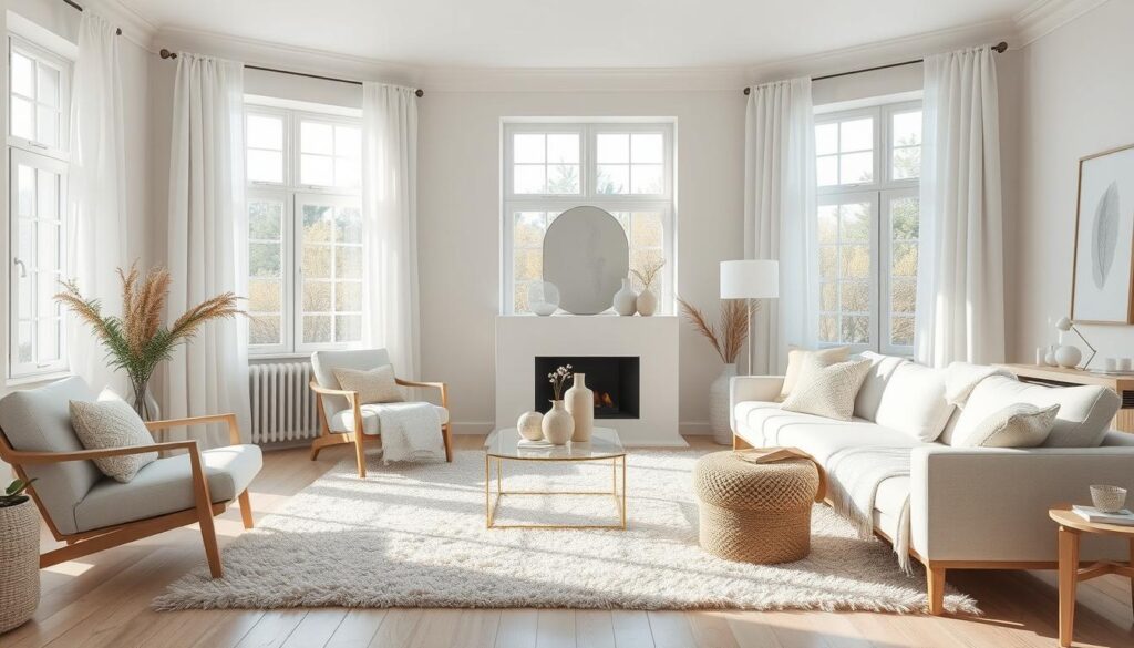 Scandinavian White Living space Textures