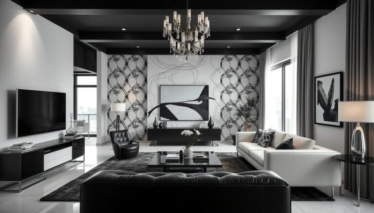 black and white decor