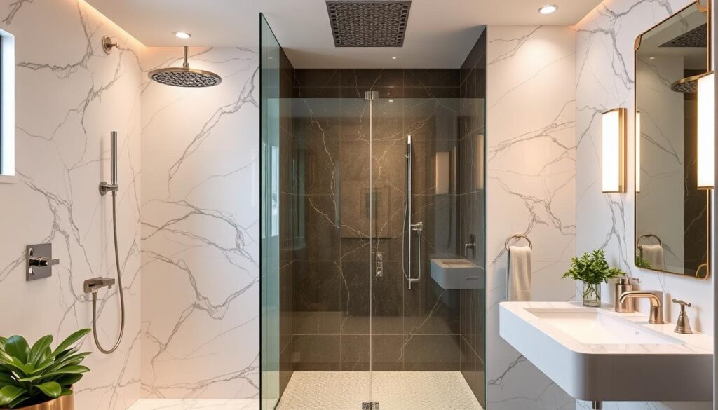 luxurious shower remodel