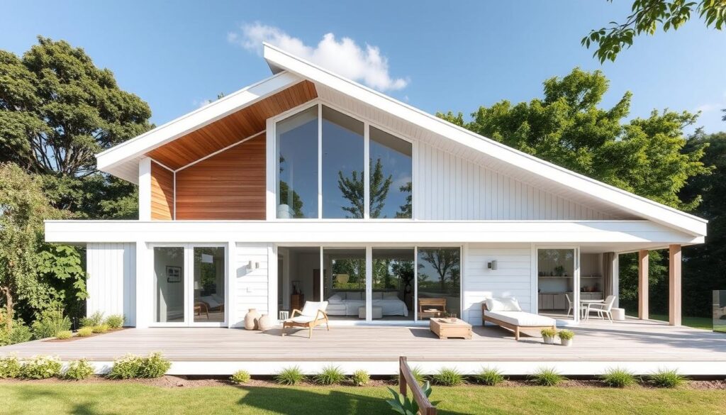 modern white wooden house designs