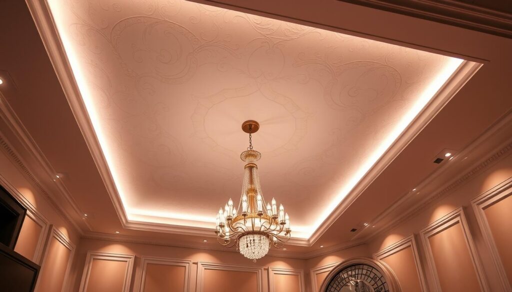 tray ceiling lighting