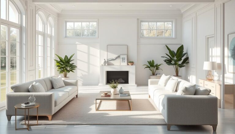 white living room